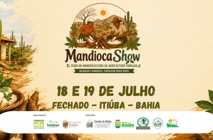 MandiocaShow começa neste sábado (18) e fortalece a agricultura familiar em Itiúba